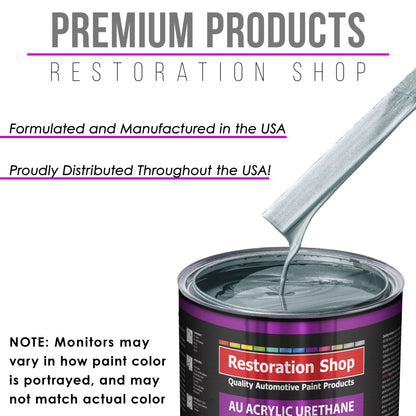 Frost Blue Metallic Acrylic Urethane Auto Paint - Complete Gallon Paint Kit - Professional Single Stage Automotive Car Coating, 4:1 Mix Ratio 2.8 VOC