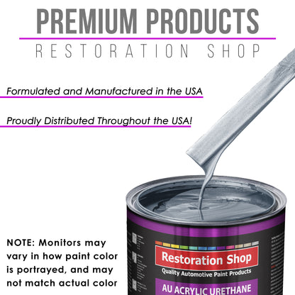 Glacier Blue Metallic Acrylic Urethane Auto Paint - Gallon Paint Color Only - Professional Single Stage Gloss Automotive Car Truck Coating 2.8 VOC