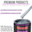 Glacier Blue Metallic Acrylic Urethane Auto Paint - Complete Gallon Paint Kit - Professional Single Stage Automotive Car Coating 4:1 Mix Ratio 2.8 VOC