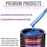 Viper Blue Metallic Acrylic Urethane Auto Paint - Complete Quart Paint Kit - Professional Single Stage Automotive Car Coating, 4:1 Mix Ratio 2.8 VOC