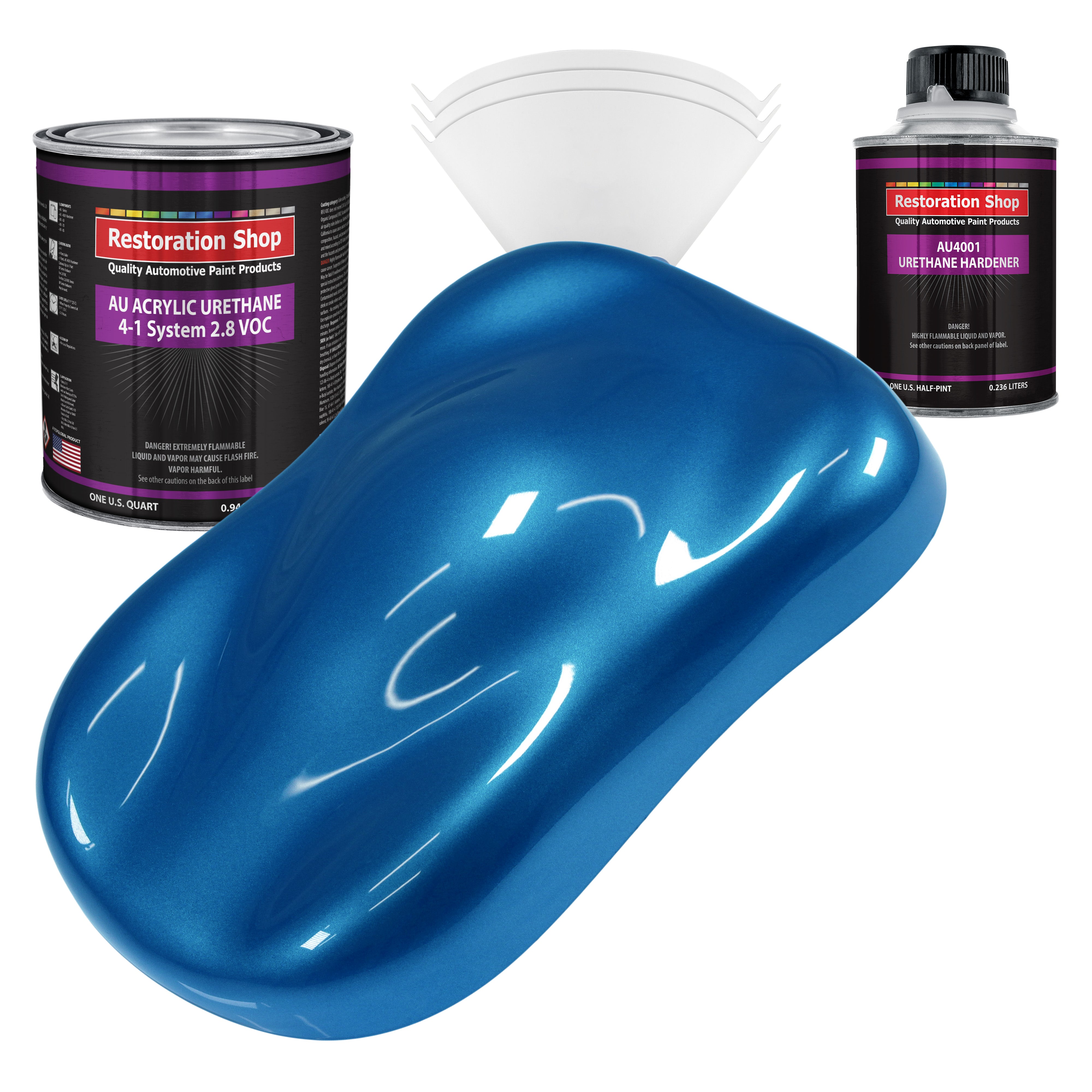 Viper Blue Pearl Acrylic Urethane 1-Quart Kit – TCP Global