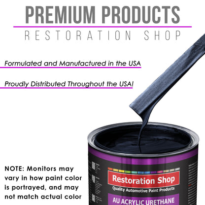 Nightwatch Blue Metallic Acrylic Urethane Auto Paint - Quart Paint Color Only - Professional Single Stage Gloss Automotive Car Truck Coating, 2.8 VOC