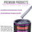 Astro Blue Metallic Acrylic Urethane Auto Paint - Complete Quart Paint Kit - Professional Single Stage Automotive Car Coating, 4:1 Mix Ratio 2.8 VOC