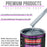 Ice Blue Metallic Acrylic Urethane Auto Paint - Complete Gallon Paint Kit - Professional Single Stage Automotive Car Coating, 4:1 Mix Ratio 2.8 VOC
