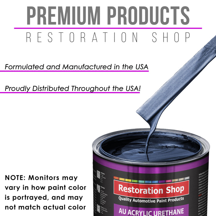 Sapphire Blue Metallic Acrylic Urethane Auto Paint - Gallon Paint Color Only - Professional Single Stage Gloss Automotive Car Truck Coating, 2.8 VOC