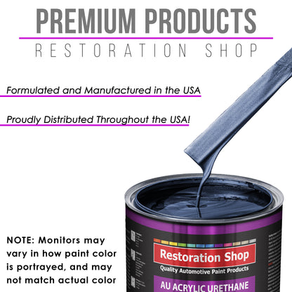 Sapphire Blue Metallic Acrylic Urethane Auto Paint (Complete Gallon Paint Kit) Professional Single Stage Automotive Car Coating, 4:1 Mix Ratio 2.8 VOC