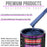 Daytona Blue Metallic Acrylic Urethane Auto Paint - Complete Gallon Paint Kit - Professional Single Stage Automotive Car Coating 4:1 Mix Ratio 2.8 VOC