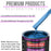 Fiji Blue Metallic Acrylic Urethane Auto Paint - Complete Quart Paint Kit - Professional Single Stage Automotive Car Coating, 4:1 Mix Ratio 2.8 VOC