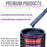 Moonlight Drive Blue Metallic Acrylic Urethane Auto Paint - Complete Gallon Paint Kit - Pro Single Stage Automotive Car Coating, 4:1 Mix Ratio 2.8 VOC