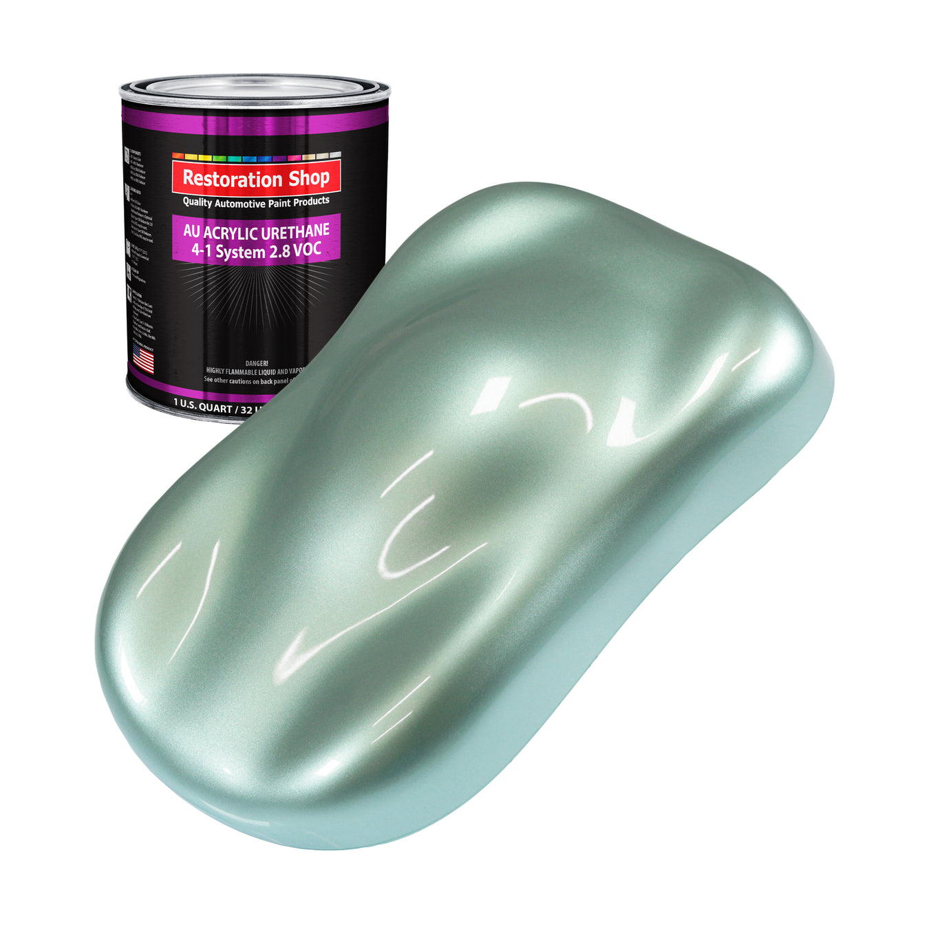 Acrylic Urethane Paint - Frost Green Metallic