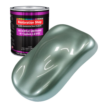 Slate Green Metallic Acrylic Urethane Auto Paint - Gallon Paint Color Only - Professional Single Stage High Gloss Automotive Car Truck Coating 2.8 VOC