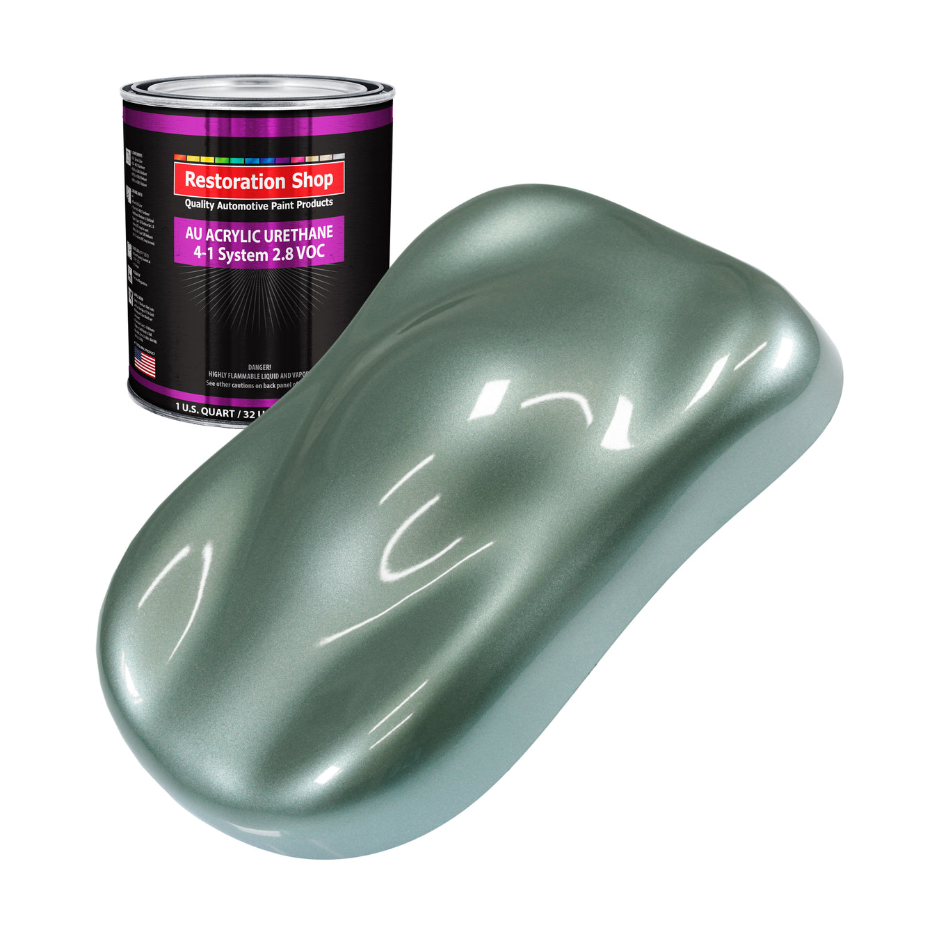 Acrylic Urethane Paint - Slate Green Metallic