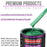 Rally Green Metallic Acrylic Urethane Auto Paint - Complete Gallon Paint Kit - Professional Single Stage Automotive Car Coating, 4:1 Mix Ratio 2.8 VOC
