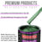 Emerald Green Metallic Acrylic Urethane Auto Paint - Gallon Paint Color Only - Professional Single Stage Gloss Automotive Car Truck Coating, 2.8 VOC