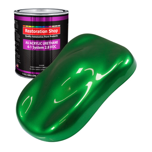Gasser Green Metallic Acrylic Urethane Auto Paint - Gallon Paint Color Only - Professional Single Stage Gloss Automotive Car Truck Coating 2.8 VOC