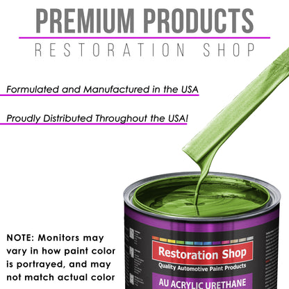 Synergy Green Metallic Acrylic Urethane Auto Paint - Quart Paint Color Only - Professional Single Stage Gloss Automotive Car Truck Coating 2.8 VOC