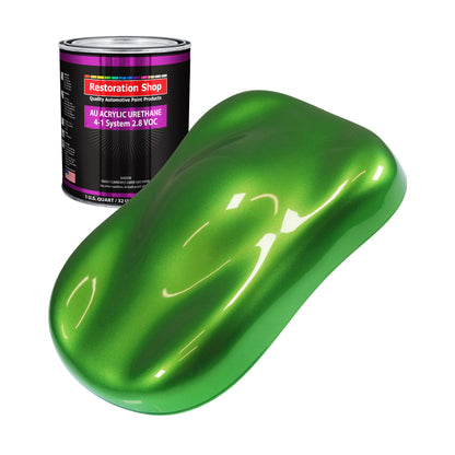 Synergy Green Metallic Acrylic Urethane Auto Paint - Quart Paint Color Only - Professional Single Stage Gloss Automotive Car Truck Coating 2.8 VOC