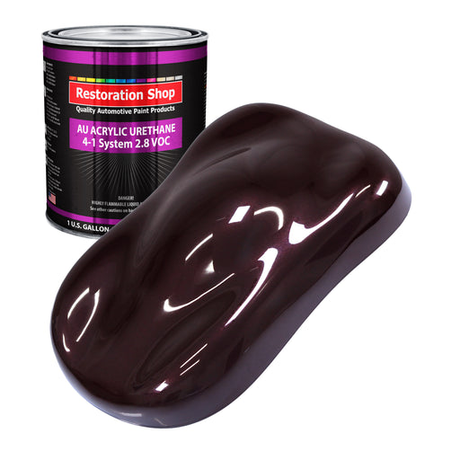 Black Cherry Pearl Acrylic Urethane Auto Paint - Gallon Paint Color Only - Professional Single Stage High Gloss Automotive Car Truck Coating, 2.8 VOC