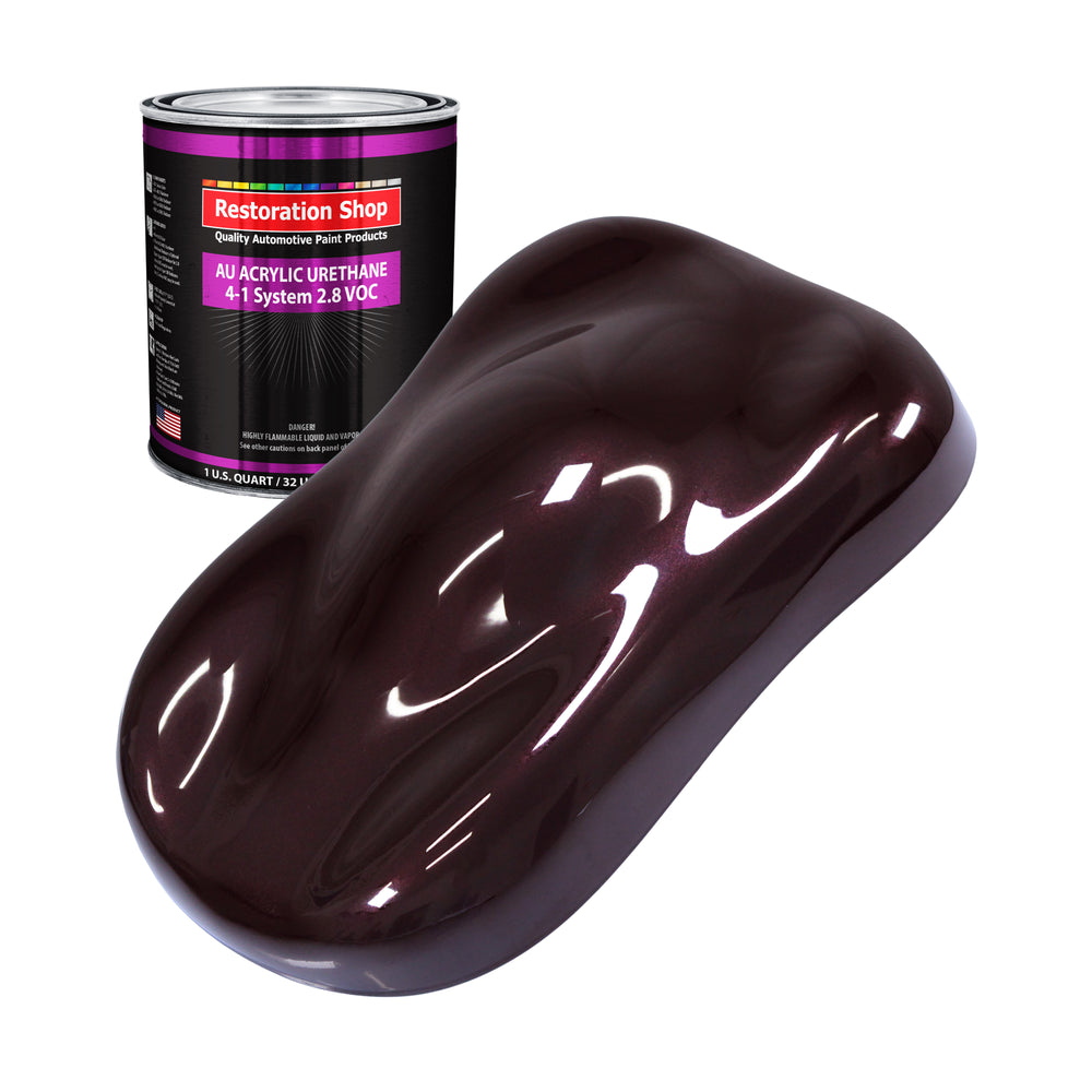 Black Cherry Pearl Acrylic Urethane Auto Paint - Quart Paint Color Only - Professional Single Stage High Gloss Automotive, Car, Truck Coating, 2.8 VOC