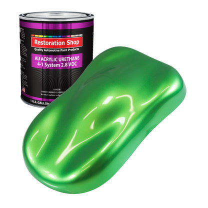 Firemist Lime Acrylic Urethane Auto Paint - Gallon Paint Color Only - Professional Single Stage High Gloss Automotive, Car, Truck Coating, 2.8 VOC