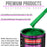 Firemist Green Acrylic Urethane Auto Paint - Complete Quart Paint Kit - Professional Single Stage Automotive Car Truck Coating, 4:1 Mix Ratio 2.8 VOC