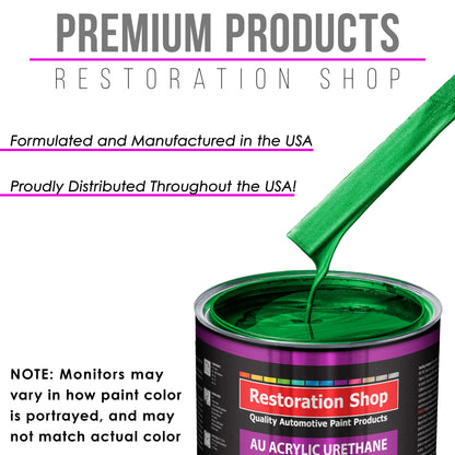 Firemist Green Acrylic Urethane Auto Paint - Quart Paint Color Only - Professional Single Stage High Gloss Automotive, Car, Truck Coating, 2.8 VOC