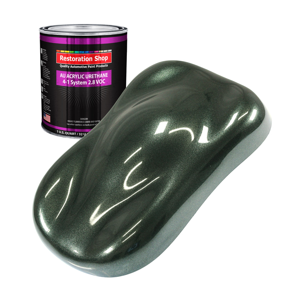 Fathom Green Firemist Acrylic Urethane Auto Paint - Quart Paint Color Only - Professional Single Stage High Gloss Automotive Car Truck Coating 2.8 VOC