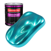 Aquamarine Firemist Acrylic Urethane Auto Paint - Gallon Paint Color Only - Professional Single Stage High Gloss Automotive Car Truck Coating, 2.8 VOC