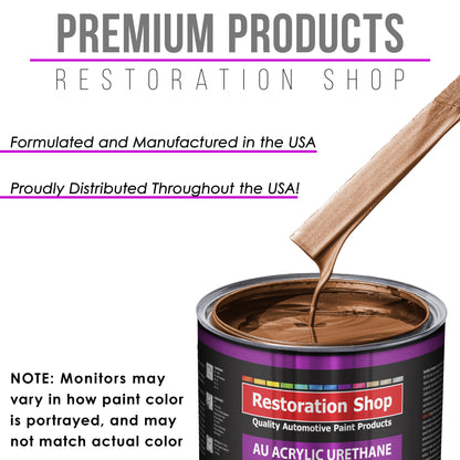 Firemist Copper Acrylic Urethane Auto Paint - Quart Paint Color Only - Professional Single Stage High Gloss Automotive, Car, Truck Coating, 2.8 VOC