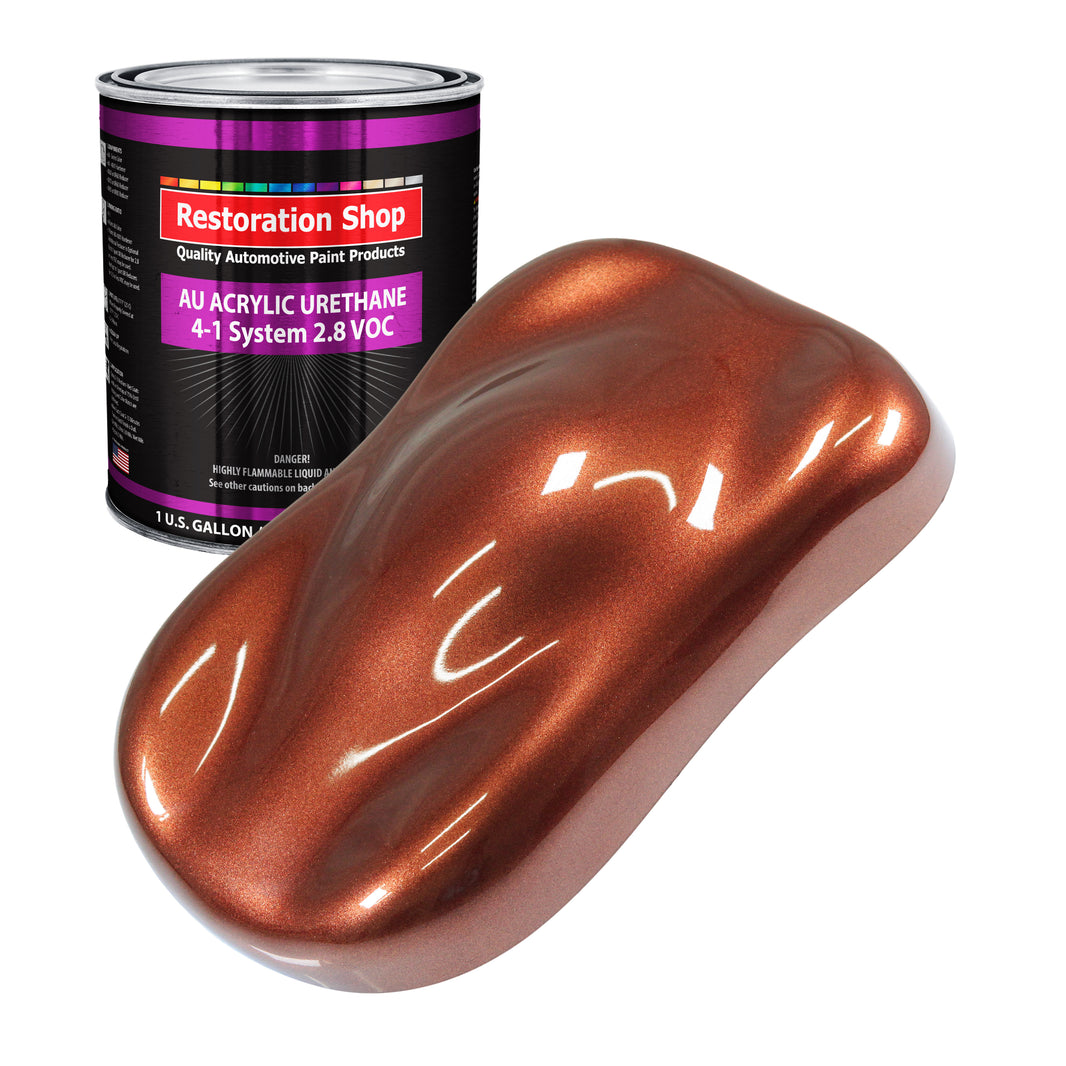 Saddle Brown Firemist Acrylic Urethane Auto Paint - Gallon Paint Color Only - Professional Single Stage Gloss Automotive Car Truck Coating 2.8 VOC