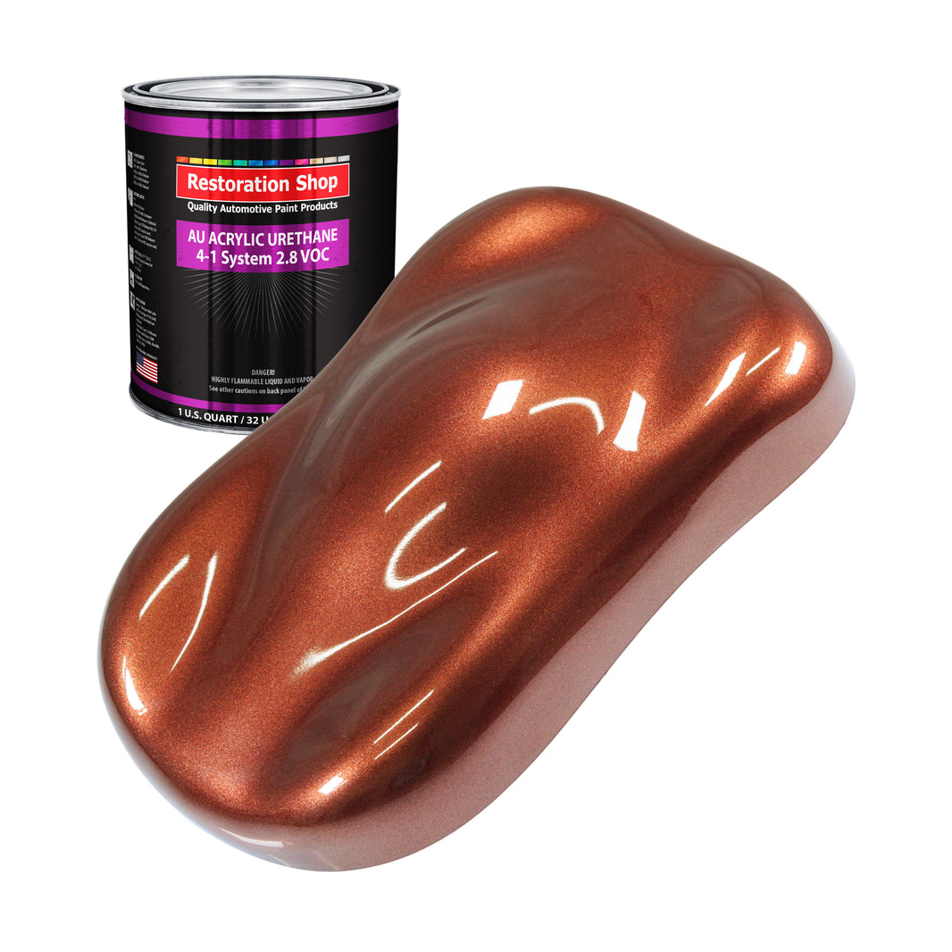 Saddle Brown Firemist Acrylic Urethane Auto Paint - Quart Paint Color Only - Professional Single Stage High Gloss Automotive Car Truck Coating 2.8 VOC
