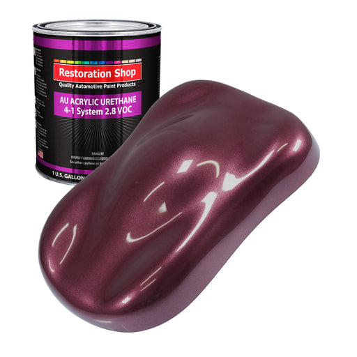 Milano Maroon Firemist Acrylic Urethane Auto Paint - Gallon Paint Color Only - Professional Single Stage Gloss Automotive Car Truck Coating, 2.8 VOC