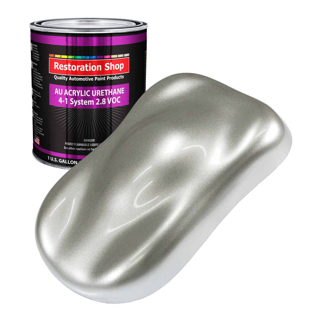 Brilliant Silver Firemist Acrylic Urethane Auto Paint - Gallon Paint Color Only - Professional Single Stage Gloss Automotive Car Truck Coating 2.8 VOC
