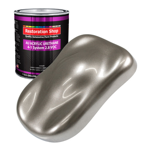 Firemist Pewter Silver Acrylic Urethane Auto Paint - Gallon Paint Color Only - Professional Single Stage Gloss Automotive Car Truck Coating, 2.8 VOC