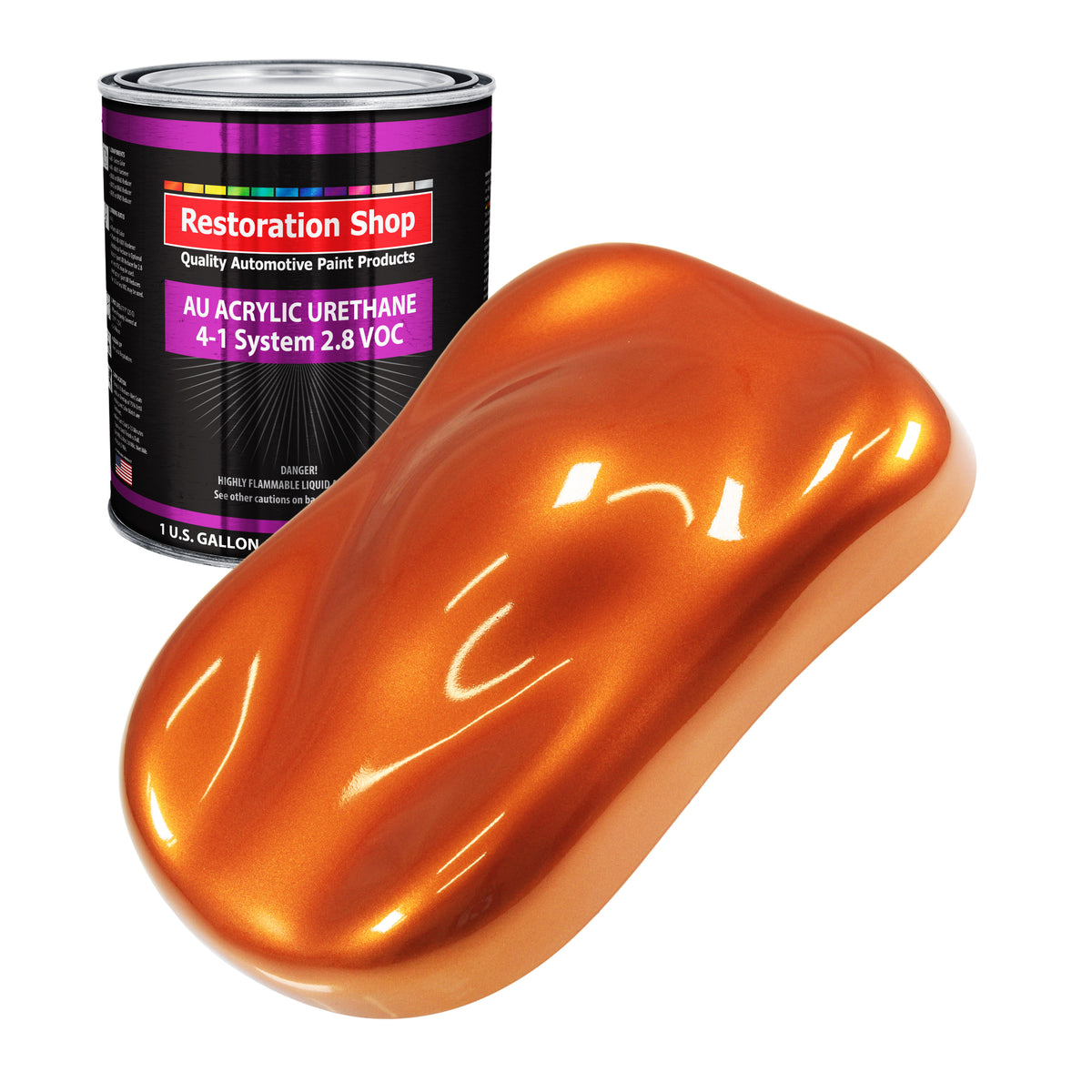 オレンジファイアースーパーセブン、ブロンズルチル　A Firemist Orange Acrylic Urethane 1-Gallon — TCP Global