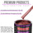 Firemist Red Acrylic Urethane Auto Paint - Complete Quart Paint Kit - Professional Single Stage Automotive Car Truck Coating, 4:1 Mix Ratio 2.8 VOC