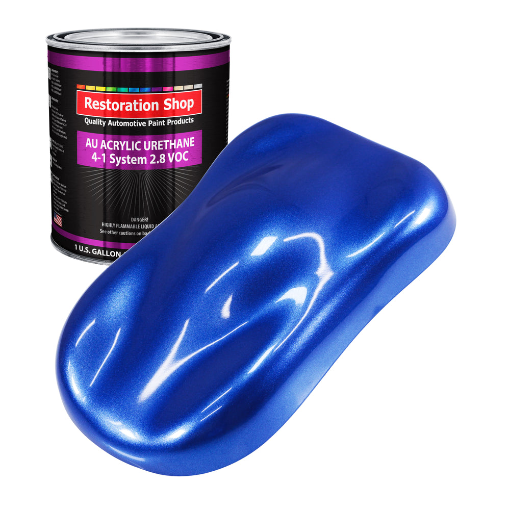 Cobalt Blue Firemist Acrylic Urethane Auto Paint - Gallon Paint Color Only - Professional Single Stage High Gloss Automotive Car Truck Coating 2.8 VOC