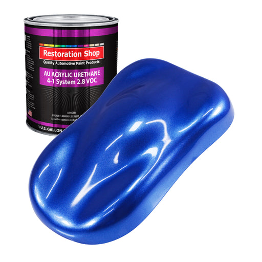 Cobalt Blue Firemist Acrylic Urethane Auto Paint - Gallon Paint Color Only - Professional Single Stage High Gloss Automotive Car Truck Coating 2.8 VOC