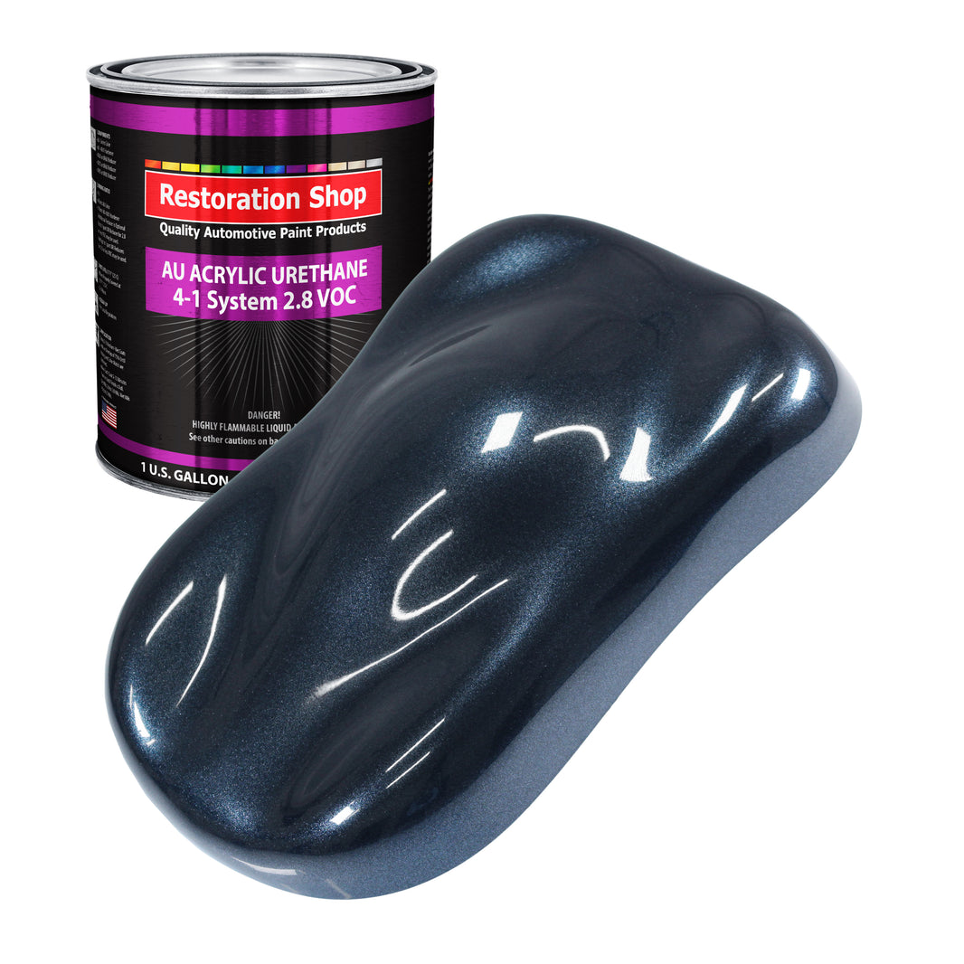 Neptune Blue Firemist Acrylic Urethane Auto Paint - Gallon Paint Color Only - Professional Single Stage Gloss Automotive Car Truck Coating 2.8 VOC