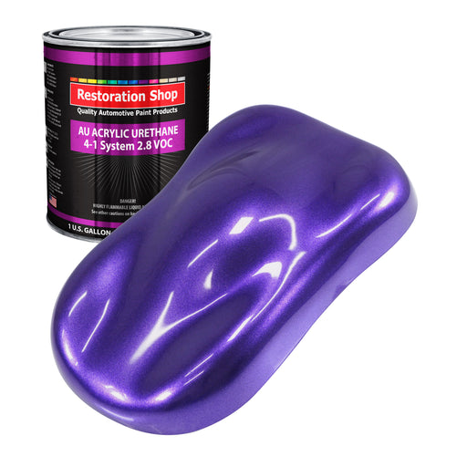 Firemist Purple Acrylic Urethane Auto Paint - Gallon Paint Color Only - Professional Single Stage High Gloss Automotive, Car, Truck Coating, 2.8 VOC