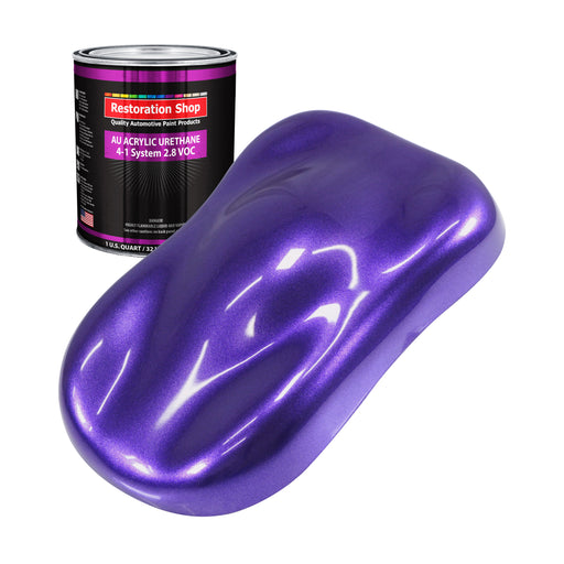 Firemist Purple Acrylic Urethane Auto Paint - Quart Paint Color Only - Professional Single Stage High Gloss Automotive, Car, Truck Coating, 2.8 VOC