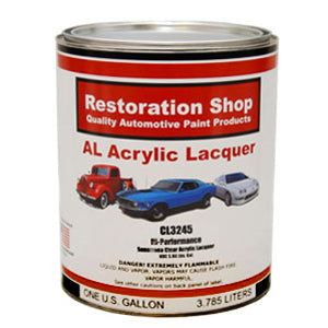 Restoration Shop 1 Gallon Cl3245 Hi-Performance Acrylic Lacquer Clear Coat