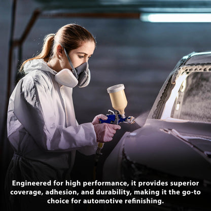 1.25 Gallon 2K High Build Primer Automotive Paint Kit - 1 Gal. Gray Urethane Primer Surfacer, 1 Qt Hardener, 4:1 Mix Ratio