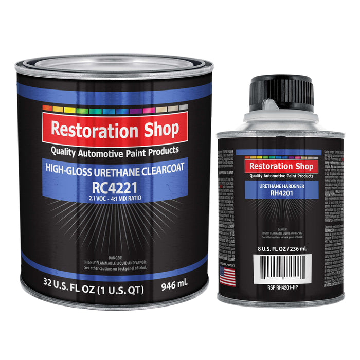 Low VOC High Gloss Urethane Clearcoat Quart Kit for Basecoat Auto Paint System
