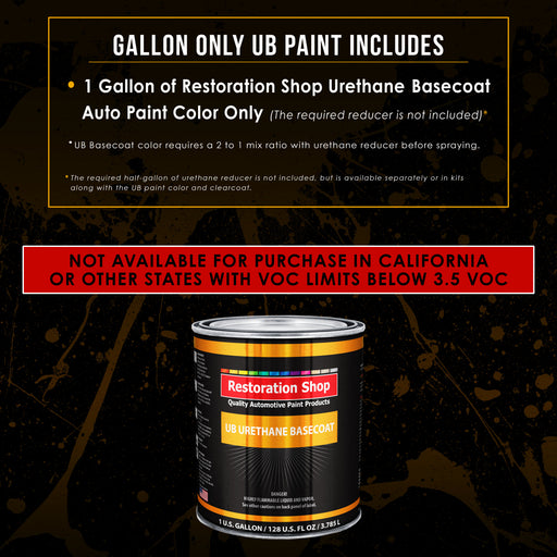 Classic White - Urethane Basecoat Auto Paint - Gallon Paint Color Only - Professional High Gloss Automotive, Car, Truck Coating