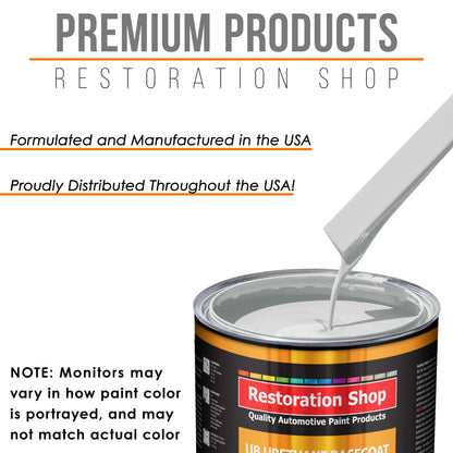 Classic White - Urethane Basecoat with Premium Clearcoat Auto Paint - Complete Medium Gallon Paint Kit - Professional High Gloss Automotive Coating
