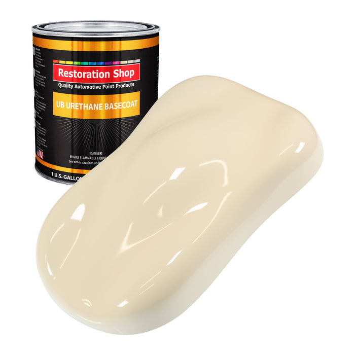 Wimbledon White - Urethane Basecoat Auto Paint - Gallon Paint Color Only - Professional High Gloss Automotive, Car, Truck Coating