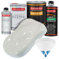 Linen White Urethane Basecoat with European Clearcoat Auto Paint - Complete Quart Paint Color Kit - Automotive Refinish Coating