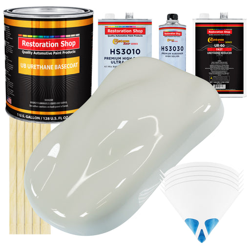 Arctic White - Urethane Basecoat with Premium Clearcoat Auto Paint - Complete Fast Gallon Paint Kit - Professional High Gloss Automotive Coating