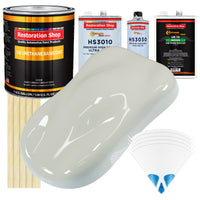 Arctic White - Urethane Basecoat with Premium Clearcoat Auto Paint - Complete Medium Gallon Paint Kit - Professional High Gloss Automotive Coating